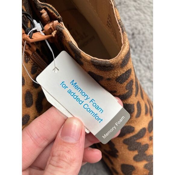 Brown leopard print ankle boots - Picture 6 of 7